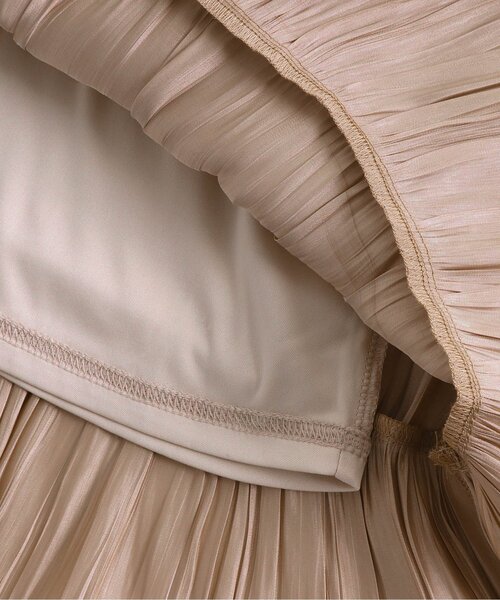 apres les cours（アプレレクール）の「WEB限定 ワッシャーサテンドッキングキャミワンピ（ワンピース・キッズ・ベージュ/ブルー・90cm/110cm/100cm/120cm/130cm/140cm）」の6枚目の写真