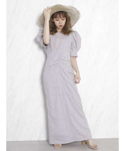 dazzlin(ダズリン)の「コットンタックボリュームショルダーワンピース(ワンピース・レディース・オフホワイト/ブルー/モカ・SMALL/MEDIUM)」の14枚目の写真