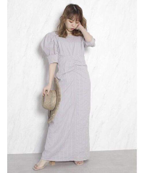 dazzlin(ダズリン)の「コットンタックボリュームショルダーワンピース(ワンピース・レディース・オフホワイト/ブルー/モカ・SMALL/MEDIUM)」の15枚目の写真