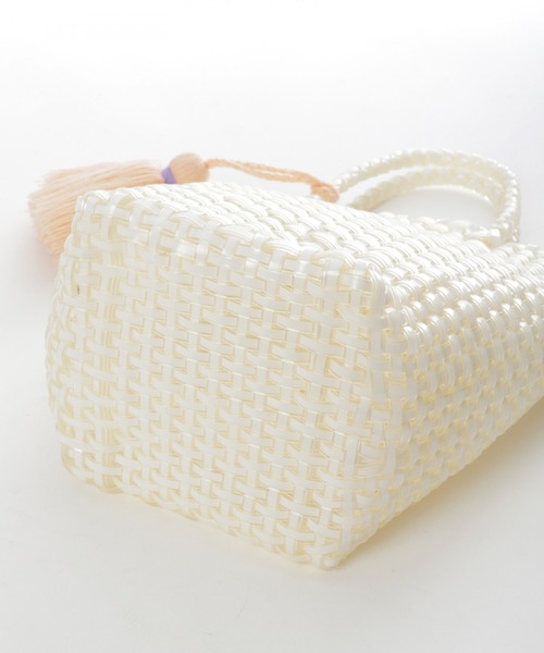 niko and...（ニコアンド）の「オリジナルメタリックメッシュトートバッグ（トートバッグ・レディース・ホワイト/グレー/キャメル/ピンク/ブラウン/オフホワイト・0）」の9枚目の写真