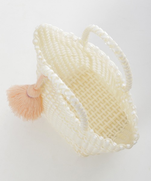 niko and...（ニコアンド）の「オリジナルメタリックメッシュトートバッグ（トートバッグ・レディース・ホワイト/グレー/キャメル/ピンク/ブラウン/オフホワイト・0）」の8枚目の写真