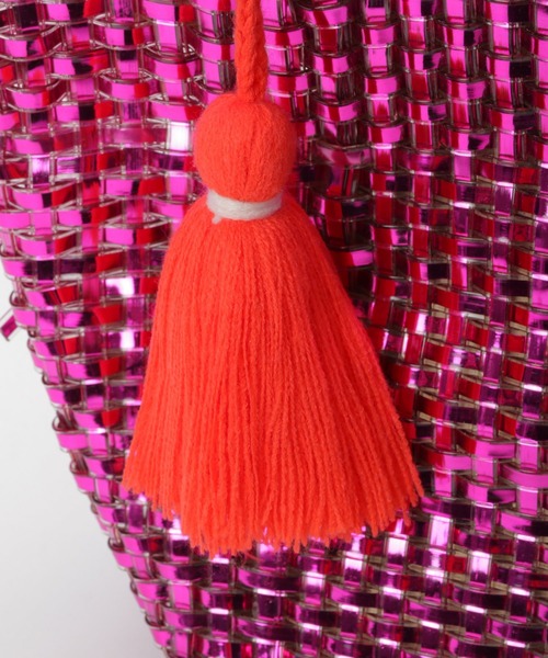 niko and...（ニコアンド）の「オリジナルメタリックメッシュトートバッグ（トートバッグ・レディース・ホワイト/グレー/キャメル/ピンク/ブラウン/オフホワイト・0）」の11枚目の写真