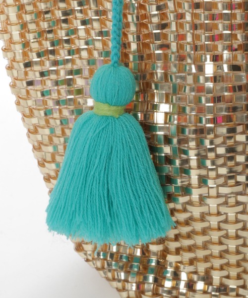 niko and...（ニコアンド）の「オリジナルメタリックメッシュトートバッグ（トートバッグ・レディース・ホワイト/グレー/キャメル/ピンク/ブラウン/オフホワイト・0）」の16枚目の写真