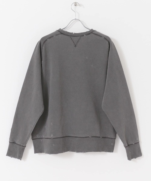 URBAN RESEARCH（アーバンリサーチ）の「GOODBETTERBEST　ダメージスウェット（スウェット・メンズ・ブラック/グレー・1/2）」の9枚目の写真