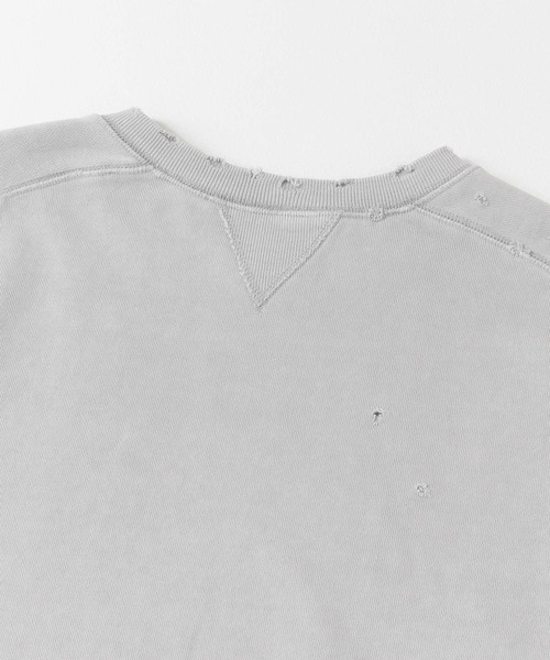 URBAN RESEARCH（アーバンリサーチ）の「GOODBETTERBEST　ダメージスウェット（スウェット・メンズ・ブラック/グレー・1/2）」の5枚目の写真