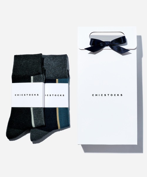 CHICSTOCKS（シックストックス）の「２足ギフトバッグセット（ソックス/靴下・メンズ・その他1/その他2/その他3/その他5/その他6/その他4/その他8/その他9/その他7/その他10・SMALL/MEDIUM/LARGE）」の4枚目の写真