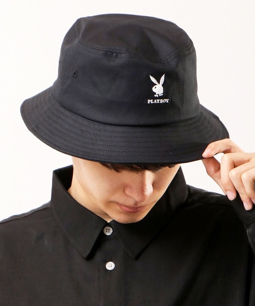PLAYBOY（プレイボーイ）の「PLAYBOY 刺繍 バケットハット