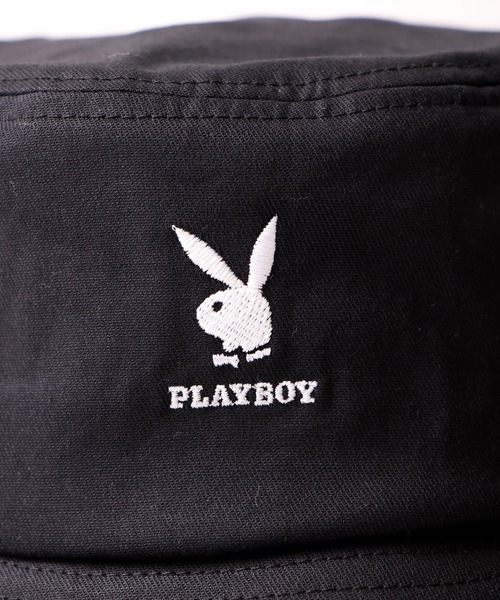 PLAYBOY(プレイボーイ)の「PLAYBOY 刺繍 バケットハット(ハット・メンズ・ホワイト/ブラック・FREE)」の20枚目の写真