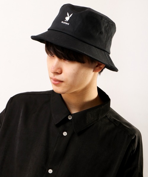 PLAYBOY(プレイボーイ)の「PLAYBOY 刺繍 バケットハット(ハット・メンズ・ホワイト/ブラック・FREE)」の21枚目の写真