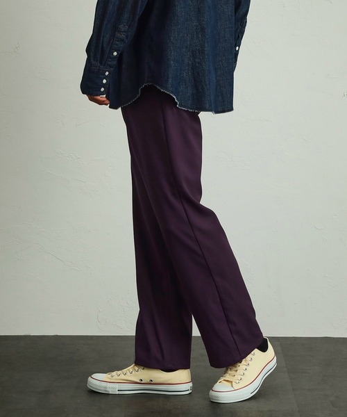 Wrangler（ラングラー）の「Wrangler/ラングラー【ベストセラー】ランチャー フレアパンツ/ スラックス/ストレートパンツ/股下短めレングス71㎝/センタープレス/ユニセックス（スラックス・メンズ・ブラック/ベージュ/ブラウン/グレー/オフホワイト/ピンク/ブルー/ブルー系その他/ブルーグリーン/ボルドー/ブラウン系その他/ミント/マスタード/ダークオレンジ/グリーン/レッド/パープル/イエロー/パープル系その他/ベージュ系その他/ブラウン系その他2/ブルー系その他2/グレー系その他/ホワイト系その他/ブラック系その他・SMALL/MEDIUM/LARGE/X-LARGE/X-SMALL）」の18枚目の写真