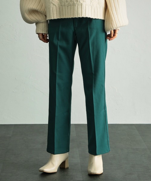 Wrangler（ラングラー）の「Wrangler/ラングラー【ベストセラー】ランチャー フレアパンツ/ スラックス/ストレートパンツ/股下短めレングス71㎝/センタープレス/ユニセックス（スラックス・メンズ・ブラック/ベージュ/ブラウン/グレー/オフホワイト/ピンク/ブルー/ブルー系その他/ブルーグリーン/ボルドー/ブラウン系その他/ミント/マスタード/ダークオレンジ/グリーン/レッド/パープル/イエロー/パープル系その他/ベージュ系その他/ブラウン系その他2/ブルー系その他2/グレー系その他/ホワイト系その他/ブラック系その他・SMALL/MEDIUM/LARGE/X-LARGE/X-SMALL）」の16枚目の写真