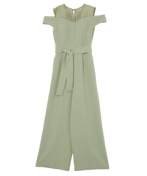 LAGUNAMOON（ラグナムーン）の「LADYオフショルダーパンツDRESS（パンツドレス・レディース・ブラック/ミント/ベージュ・SMALL/MEDIUM）」の8枚目の写真