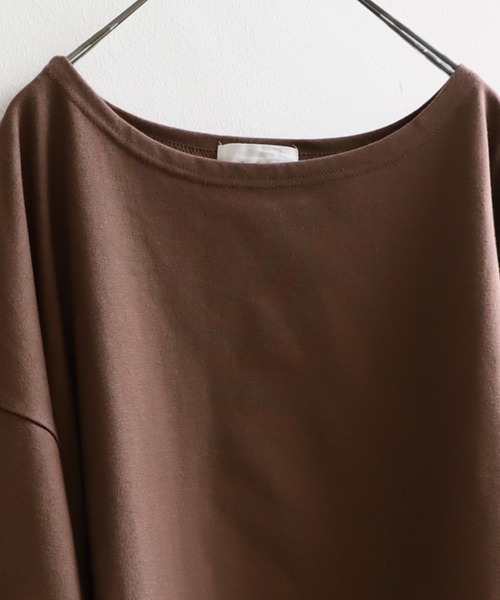 antiqua(アンティカ)の「着回し力無限大。オーガニックコットンT(Tシャツ/カットソー・メンズ・ブラック/オフホワイト/ブラウン・FREE)」の14枚目の写真