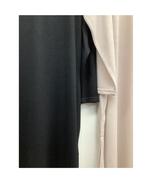 ulu（ウル）の「original Shear loose slit dress（Tシャツ/カットソー・レディース・ブラック/グレイッシュベージュ・FREE）」の17枚目の写真