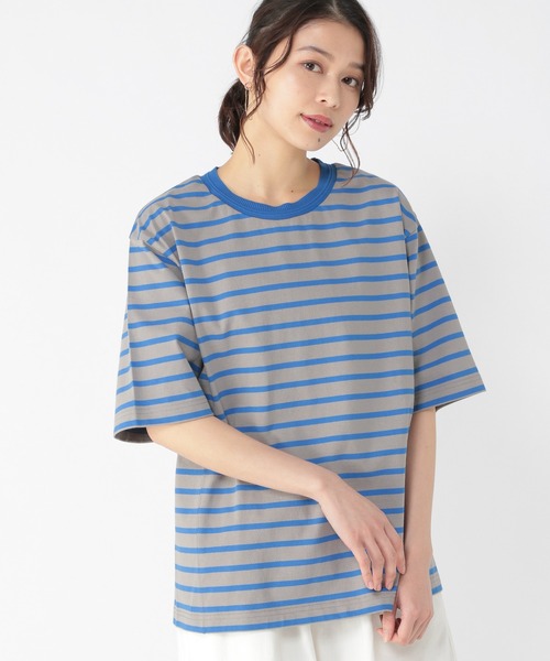 studio CLIP（スタディオクリップ）の「【キナリノ掲載商品】USAコットンアソートＴシャツ[プラスサイズあり]（Tシャツ/カットソー・レディース・その他1/その他2/ライトグリーン/その他3/オフホワイト/その他4/その他5/スモーク/ピンク/ライトベージュ・LARGE/MEDIUM/XX-LARGE）」の7枚目の写真