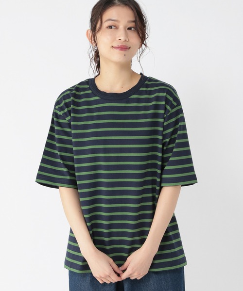 studio CLIP（スタディオクリップ）の「【キナリノ掲載商品】USAコットンアソートＴシャツ[プラスサイズあり]（Tシャツ/カットソー・レディース・その他1/その他2/ライトグリーン/その他3/オフホワイト/その他4/その他5/スモーク/ピンク/ライトベージュ・LARGE/MEDIUM/XX-LARGE）」の10枚目の写真