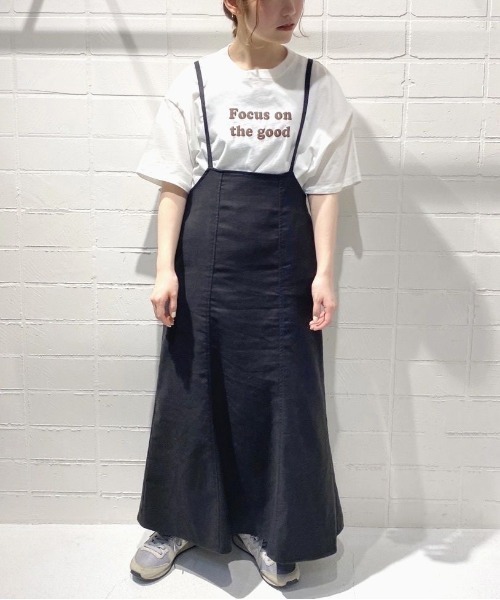 ehka sopo(エヘカソポ)の「サス付マーメイドスカート(スカート・レディース・ベージュ/グリーン/チャコール・フリ-)」の1枚目の写真