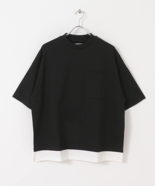 URBAN RESEARCH(アーバンリサーチ)の「URBAN RESEARCH iD レイヤードシルケットポンチTシャツ(Tシャツ/カットソー・メンズ・ベージュ/グリーン系その他/ブラック・LARGE/MEDIUM)」の18枚目の写真