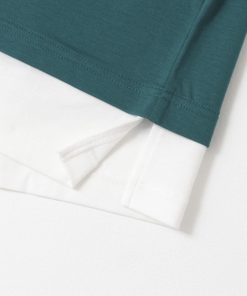 URBAN RESEARCH(アーバンリサーチ)の「URBAN RESEARCH iD レイヤードシルケットポンチTシャツ(Tシャツ/カットソー・メンズ・ベージュ/グリーン系その他/ブラック・LARGE/MEDIUM)」の21枚目の写真