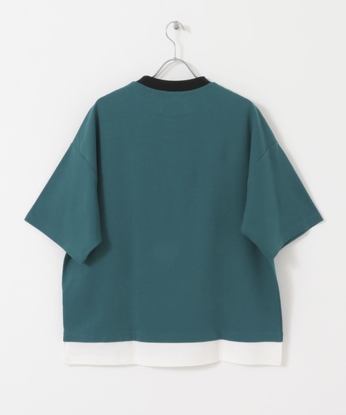 URBAN RESEARCH(アーバンリサーチ)の「URBAN RESEARCH iD レイヤードシルケットポンチTシャツ(Tシャツ/カットソー・メンズ・ベージュ/グリーン系その他/ブラック・LARGE/MEDIUM)」の22枚目の写真