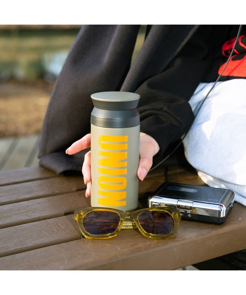 KINTO（キントー）の「UNION TRAVEL TUMBLER by KINTO ユニオン タンブラー（グラス/マグカップ/タンブラー・メンズ・ブラック/オリーブ/ブラック×ブルー/オフホワイト/ターコイズブルー/ブラック×イエロー/シルバー・FREE）」の20枚目の写真