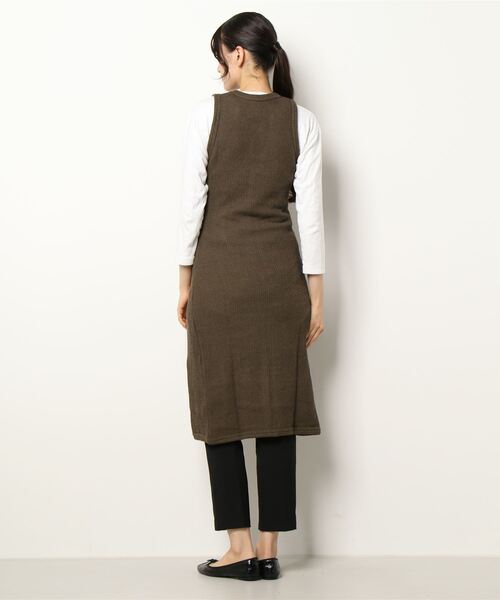 TODAYFUL（トゥデイフル）の「ラッセルニットドレス（ワンピース・レディース・チョコ/キナリ・36inch/38inch）」の13枚目の写真