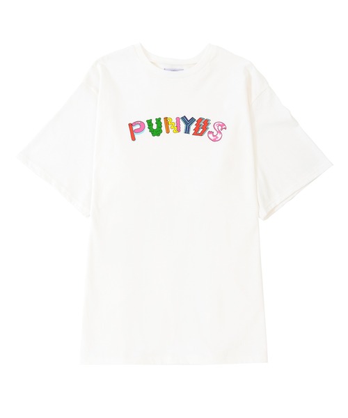 PUNYUS（プニュズ）の「PUNYUSロゴＴシャツ（Tシャツ/カットソー・レディース・ブラック/イエロー/ライム/サックスブルー/ホワイト・2/3/4/1）」の15枚目の写真