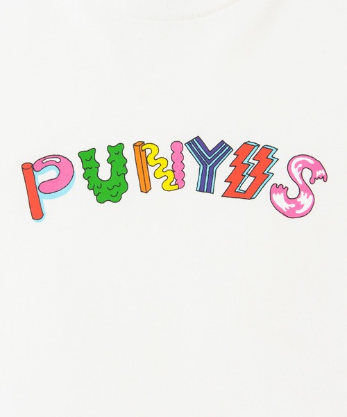 PUNYUS（プニュズ）の「PUNYUSロゴＴシャツ（Tシャツ/カットソー・レディース・ブラック/イエロー/ライム/サックスブルー/ホワイト・2/3/4/1）」の6枚目の写真