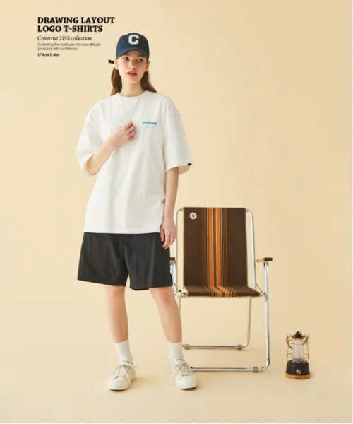 COVERNAT(カバーナット)の「【COVERNAT】DRAWING LAYOUT LOGO S/S TEE / カバーナット ドローイング レイアウト ロゴ Tシャツ(Tシャツ/カットソー・メンズ・チャコールグレー/ホワイト/ブラック/ネイビー・LARGE/MEDIUM/SMALL/X-LARGE)」の8枚目の写真