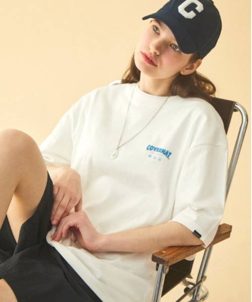 COVERNAT(カバーナット)の「【COVERNAT】DRAWING LAYOUT LOGO S/S TEE / カバーナット ドローイング レイアウト ロゴ Tシャツ(Tシャツ/カットソー・メンズ・チャコールグレー/ホワイト/ブラック/ネイビー・LARGE/MEDIUM/SMALL/X-LARGE)」の9枚目の写真