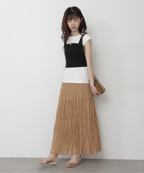 FREE'S MART（フリーズマート）の「◆ワイドリブニットビスチェ（ニット/セーター・レディース・ブラック/パープル/グレー・FREE）」の9枚目の写真