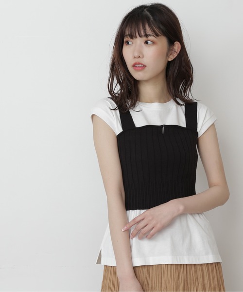 FREE'S MART（フリーズマート）の「◆ワイドリブニットビスチェ（ニット/セーター・レディース・ブラック/パープル/グレー・FREE）」の11枚目の写真