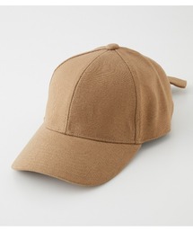 LIKE LINEN BACK RIBBON CAP/ライクリネンバックリボンキャップ