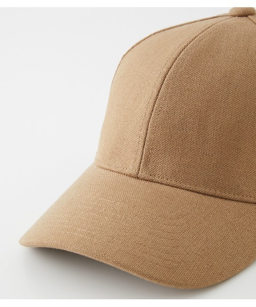 AZUL by moussy（アズールバイマウジー）の「LIKE LINEN BACK RIBBON CAP/ライクリネンバックリボンキャップ（キャップ・レディース・アイボリー/ベージュ/ブラック・FREE）」の7枚目の写真