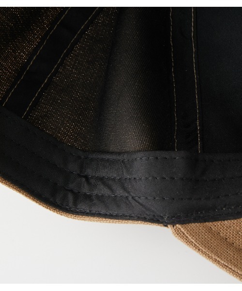 AZUL by moussy（アズールバイマウジー）の「LIKE LINEN BACK RIBBON CAP/ライクリネンバックリボンキャップ（キャップ・レディース・アイボリー/ベージュ/ブラック・FREE）」の9枚目の写真