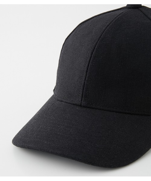 AZUL by moussy（アズールバイマウジー）の「LIKE LINEN BACK RIBBON CAP/ライクリネンバックリボンキャップ（キャップ・レディース・アイボリー/ベージュ/ブラック・FREE）」の12枚目の写真