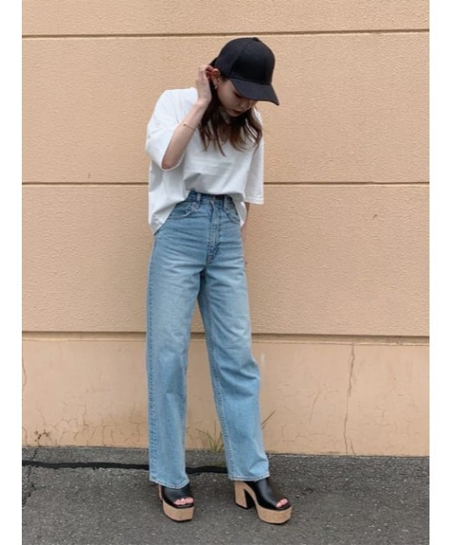 AZUL by moussy（アズールバイマウジー）の「LIKE LINEN BACK RIBBON CAP/ライクリネンバックリボンキャップ（キャップ・レディース・アイボリー/ベージュ/ブラック・FREE）」の20枚目の写真