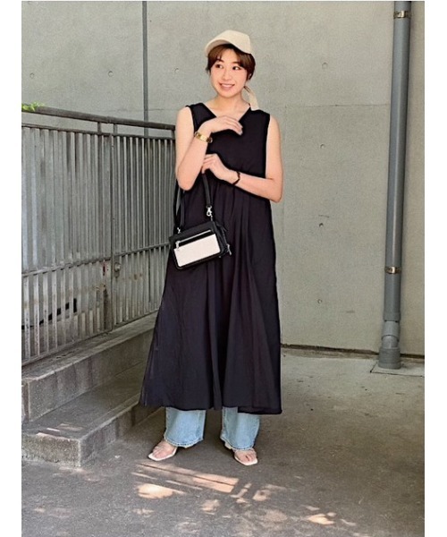 AZUL by moussy（アズールバイマウジー）の「LIKE LINEN BACK RIBBON CAP/ライクリネンバックリボンキャップ（キャップ・レディース・アイボリー/ベージュ/ブラック・FREE）」の19枚目の写真