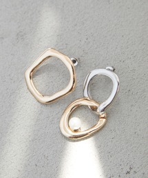 CRAFT STANDARD BOUTIQUE | パールトップアシメリングピアス　＊(ピアス（両耳用）)