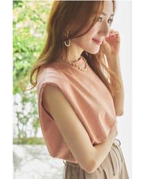 VIS | 【With7月号掲載】【星玲奈さんコラボ】ショルダーパットフレンチＴシャツ(Tシャツ/カットソー)