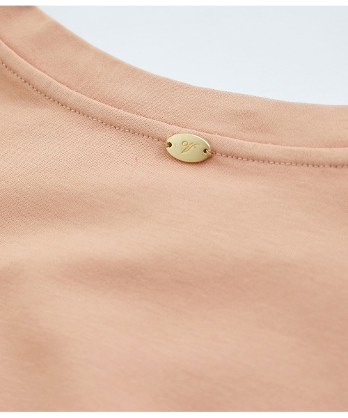 VIS(ビス)の「【星玲奈さんコラボ】ショルダーパットフレンチTシャツ(Tシャツ/カットソー・レディース・ブラック/オフホワイト/オレンジ/ライトグリーン/ベージュ系その他2・FREE/FT)」の22枚目の写真