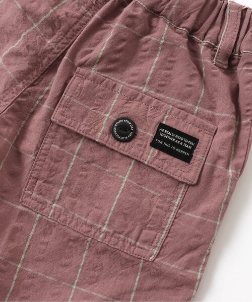 BREEZE（ブリーズ）の「もっとスズシーチェックパンツ 5分丈（その他パンツ・キッズ・ミント/ピンク/ブラック・110/120/150/90/130/140/100）」の22枚目の写真