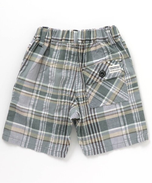 BREEZE（ブリーズ）の「もっとスズシーチェックパンツ 5分丈（その他パンツ・キッズ・ミント/ピンク/ブラック・110/120/150/90/130/140/100）」の8枚目の写真