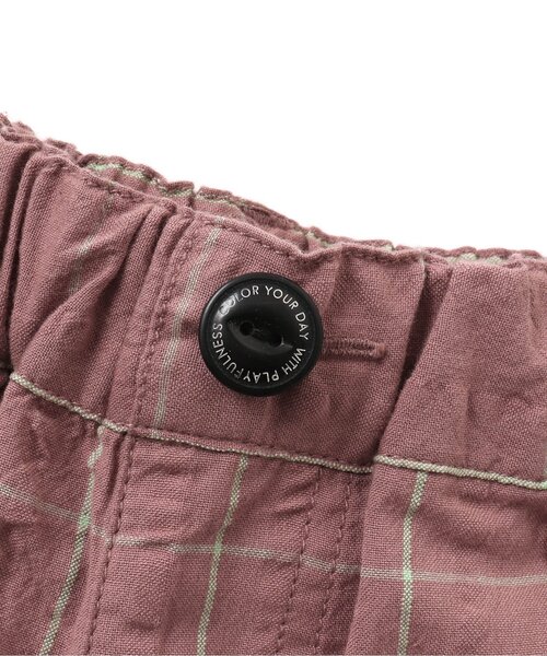 BREEZE（ブリーズ）の「もっとスズシーチェックパンツ 5分丈（その他パンツ・キッズ・ミント/ピンク/ブラック・110/120/150/90/130/140/100）」の9枚目の写真