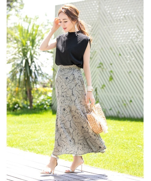fifth（フィフス）の「線花柄切り替えスカート（スカート）」 - WEAR