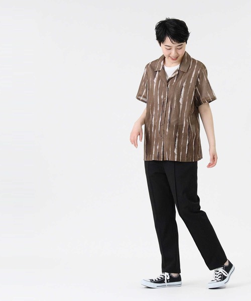 RAG MACHINE（ラグマシーン）の「【RAG MACHINE】柄シアーシャツ（シャツ/ブラウス・レディース・ブラウン/ベージュ/ホワイト×ネイビー・M/L）」の22枚目の写真