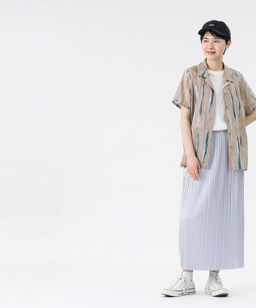 RAG MACHINE（ラグマシーン）の「【RAG MACHINE】柄シアーシャツ（シャツ/ブラウス・レディース・ブラウン/ベージュ/ホワイト×ネイビー・M/L）」の20枚目の写真