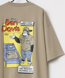 BEN DAVIS（ベンデイビス）の「BEN DAVIS/ベンデイビス ビッグシルエット バックプリント イラスト グラフィック ゴリラ HERE'S Tシャツ（Tシャツ/カットソー・メンズ）」