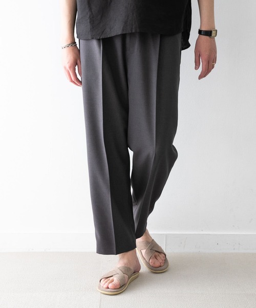 URBAN RESEARCH ROSSO MEN(アーバンリサーチロッソメン)の「『ワイド』テーパードイージーパンツ(その他パンツ・メンズ・ブラック/グレー/ライトブラウン・SMALL/MEDIUM/LARGE/X-LARGE)」の8枚目の写真