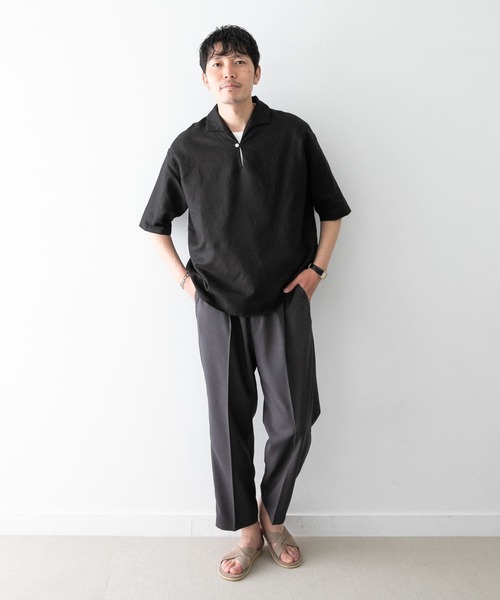 URBAN RESEARCH ROSSO MEN(アーバンリサーチロッソメン)の「『ワイド』テーパードイージーパンツ(その他パンツ・メンズ・ブラック/グレー/ライトブラウン・SMALL/MEDIUM/LARGE/X-LARGE)」の11枚目の写真